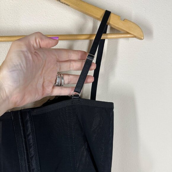 Commense Lace Mesh Bustier Top Womens Size S Fairy Grunge Goth Festival Concert - Picture 7 of 11